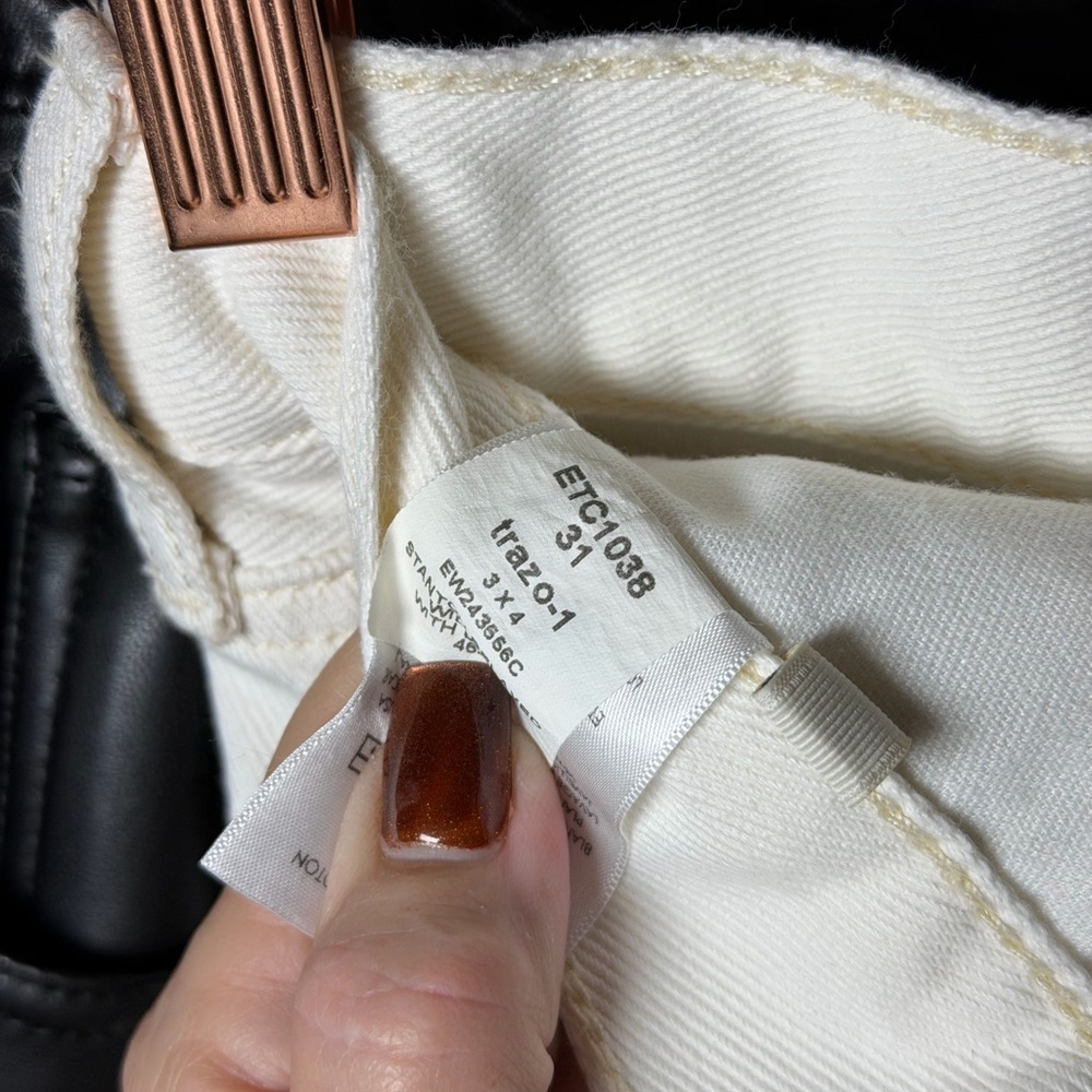 Etica White Wide Leg Jeans - Picture 7 of 7
